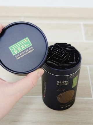 프리마인 자체 기업부설 연구소에서 찾아낸 건강한 수면의 비밀.  슬립토 플러스 30포 — 5점을 준 리뷰어가 2021년 11월 올린 사용 사진