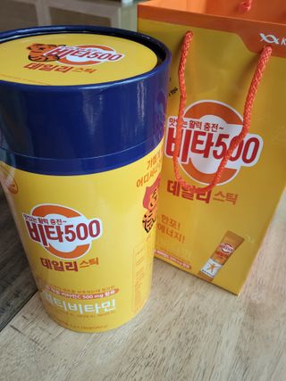 광동생활건강 프리 [광동] VB와 VC를 함유한 멀티 비타민 비타 500 데일리 스틱 180포 — 5점을 준 리뷰어가 2022년 8월 올린 사용 사진