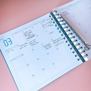 리훈 여러분의 오늘을 채워나갈 수 있도록 도와줄 오늘공부 1년용 스터디플래너 — 4점을 준 리뷰어가 2021년 3월 올린 사용 사진