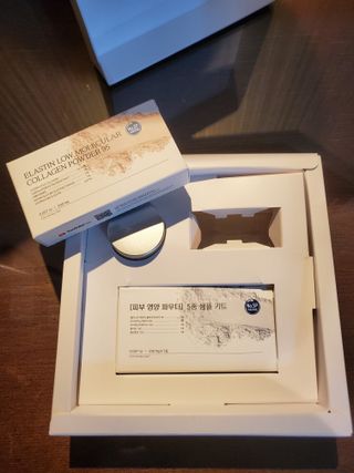 [유니자르] COSDIY  샘플 키트 + 엘라스틴 저분자 콜라겐 파우더 — 3점을 준 리뷰어가 2021년 10월 올린 사용 사진