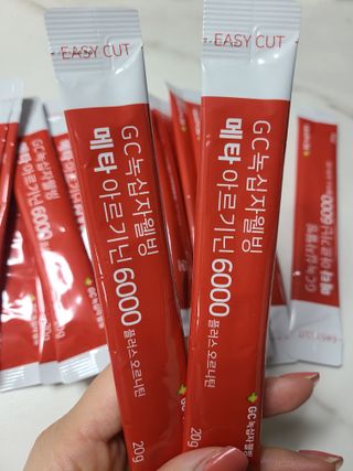 메타아르기닌 GC녹십자웰빙 메타 아르기닌 6000 플러스 오르니틴 — 5점을 준 리뷰어가 2022년 4월 올린 사용 사진