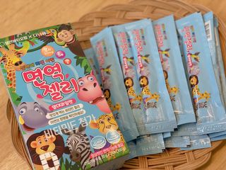 다나음 셀렌에 빠진 아연면역젤리 열대과일맛+사과맛 — 4.5점을 준 리뷰어가 2021년 3월 올린 사용 사진