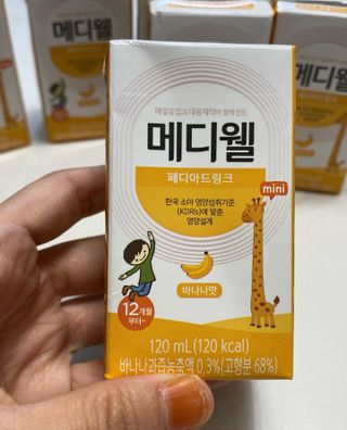 메디웰 페디아드링크 미니 바나나맛 — 5점을 준 리뷰어가 2022년 8월 올린 사용 사진