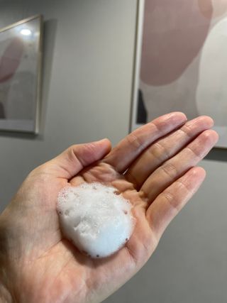 블룸비 거품 두피 샴푸 — 5점을 준 리뷰어가 2022년 9월 올린 사용 사진