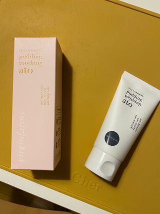 냉장고에 넣어요, 붉은 트러블 피부 다음날 진정되요 [버진팜스 푸딩수딩아토] — 3.5점을 준 리뷰어가 2021년 9월 올린 사용 사진