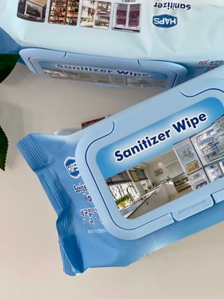 햅스 세균없는 주방 대형 2팩, HAPS sanitizer wipe — 5점을 준 리뷰어가 2022년 1월 올린 사용 사진