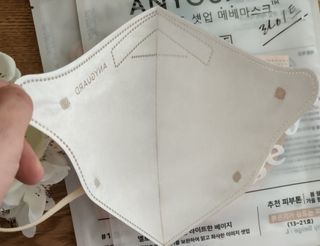 [애니가드] 셋업 메베마스크라이트  (대형 4컬러 + 중형 4컬러) — 4점을 준 리뷰어가 2022년 7월 올린 사용 사진