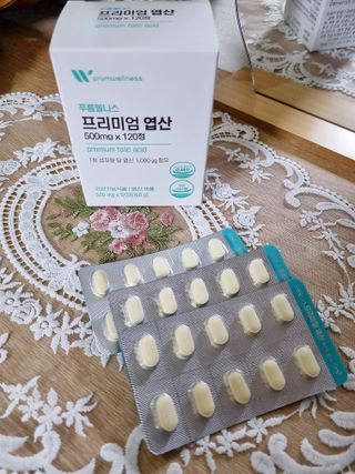 [푸름웰니스] 프리미엄 엽산 (500mgX120정) — 5점을 준 리뷰어가 2022년 5월 올린 사용 사진