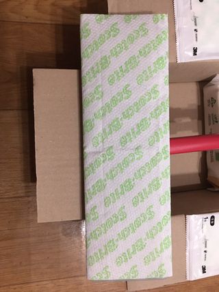 3M 스카치브라이트 비마마젠타 밀대걸레 세트+ PET 정전기청소포 대형 30매 — 5점을 준 리뷰어가 2023년 7월 올린 사용 사진