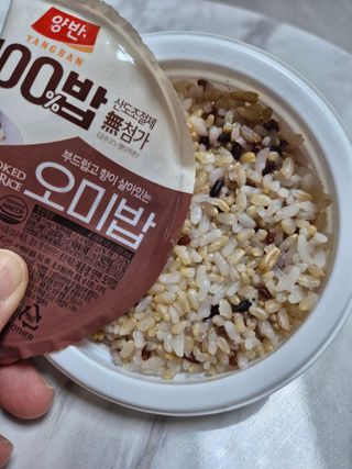 [구매평]양반 동원 양반 100밥 오미밥, 130g, 12개 — 5점을 준 리뷰어가 2025년 5월 올린 사용 사진