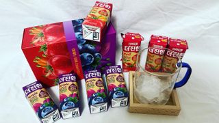 [롯데칠성] 야채듬뿍 더'진한 [롯데칠성] 야채는 이제 COLORFULL! 야채듬뿍  더 진한 레드 4개 +퍼플 4개 (총 8개) — 5점을 준 리뷰어가 2023년 6월 올린 사용 사진