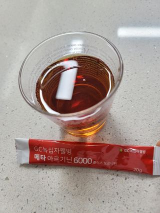 메타아르기닌 GC녹십자웰빙 메타 아르기닌 6000 플러스 오르니틴 — 5점을 준 리뷰어가 2022년 6월 올린 사용 사진