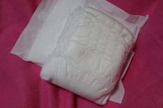 N[템포 ] 패드 내추럴 순면 입는 오버나이트 5P * 2개 — 5점을 준 리뷰어가 2024년 2월 올린 사용 사진