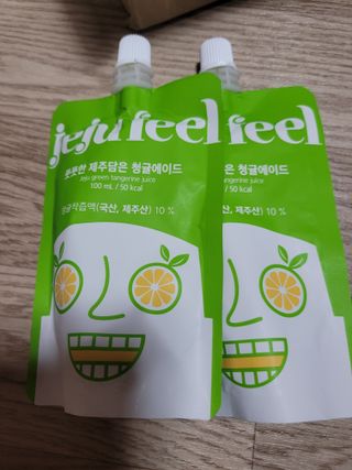 JEJUFEEL 풋풋한 제주담은 청귤에이드 — 5점을 준 리뷰어가 2022년 9월 올린 사용 사진