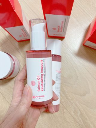 아이앤립 / EYENLIP 아이앤립 연어오일 리바이탈라이징 토너+앰플+크림 3종 세트 — 5점을 준 리뷰어가 2021년 5월 올린 사용 사진