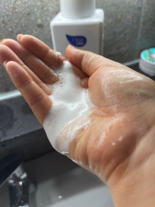 카오리온코스메틱스 클린온 버블 핸드 워시 500ml — 5점을 준 리뷰어가 2021년 8월 올린 사용 사진