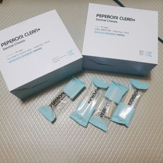 페페로니 2종 세트 클린플러스 덴탈껌 치킨+덕 — 5점을 준 리뷰어가 2021년 8월 올린 사용 사진