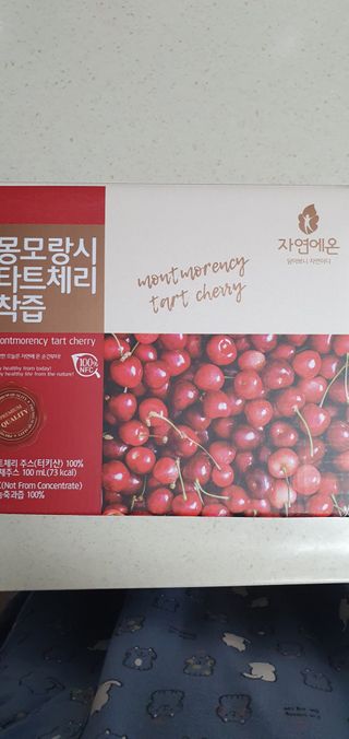 자연에온 몽모랑시 타트체리 착즙 100mL 10개입 2BOX — 5점을 준 리뷰어가 2021년 1월 올린 사용 사진