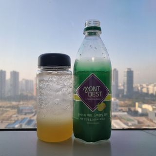 몽베스트 Montbest with Sparkling water Lemon OR Lime 20병(랜덤) — 4.5점을 준 리뷰어가 2021년 10월 올린 사용 사진