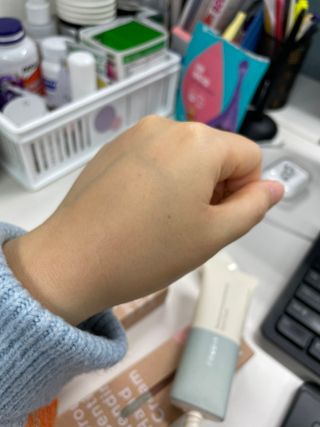[후르디아] 끈적임 없는 착한성분 비건  핸드크림 3종 — 4.5점을 준 리뷰어가 2022년 2월 올린 사용 사진