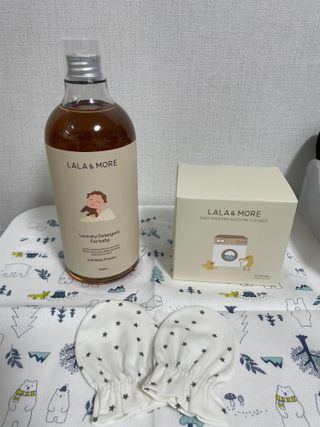 라라앤모어 유아 액체세제+세탁기클리너 — 5점을 준 리뷰어가 2022년 3월 올린 사용 사진