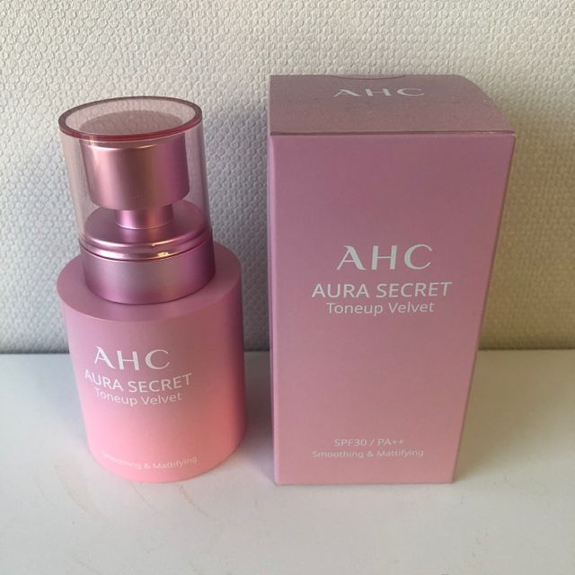 AHC 아우라 시크릿 톤업 벨벳 리뷰 사진