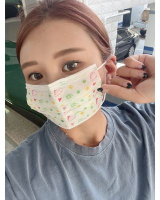 [숨그림] 덴탈마스크 짱구 우리아이 그리고 내가 쓰는 믿을수있는 케릭터 마스크 — 5점을 준 리뷰어가 2021년 9월 올린 사용 사진