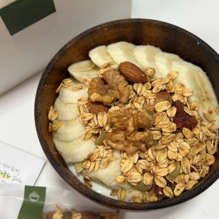 [그래한끼] 무설탕/저당 시리얼타입 수제그래놀라 (40gX10개) — 5점을 준 리뷰어가 2022년 9월 올린 사용 사진