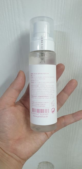 그리니프 유기농 갈락 로즈 수딩미스트 100ml — 1.5점을 준 리뷰어가 2023년 5월 올린 사용 사진