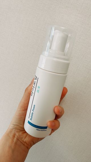 [바이로담] 저자극 약산성버블 폼 폼클렌징 150ml — 5점을 준 리뷰어가 2021년 3월 올린 사용 사진