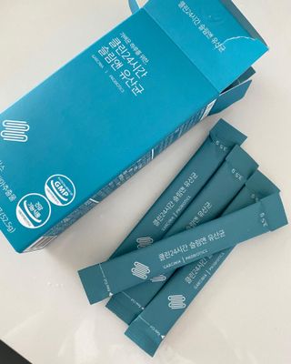 클린24시간 슬림앤유산균 1박스 (3.5g X 15포) — 3점을 준 리뷰어가 2022년 7월 올린 사용 사진