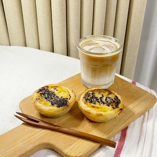 디앙뜨 포르투갈 에그타르트 오리지널 맛+패션후르츠+초콜릿타르트 맛 중 택1 — 5점을 준 리뷰어가 2021년 8월 올린 사용 사진