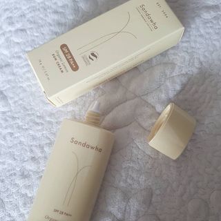 스킨큐어 산다화 유기농 레몬썬크림 — 5점을 준 리뷰어가 2021년 7월 올린 사용 사진