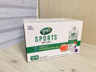 셀렉스스포츠 셀렉스 스포츠 웨이 프로틴 복숭아_ 330ml x 12팩 — 5점을 준 리뷰어가 2021년 3월 올린 사용 사진