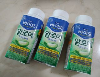 LIVE 매일바이오 알로에 드링킹 요거트 — 5점을 준 리뷰어가 2022년 4월 올린 사용 사진