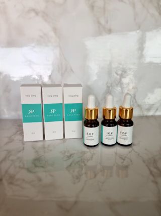 랑팡 EGF+FGF+IGF10ppm 리포좀 앰플 원액 10ml — 5점을 준 리뷰어가 2021년 10월 올린 사용 사진