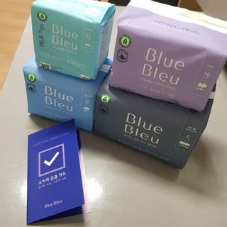 블루블루 유기농 순면 커버 생리대 — 5점을 준 리뷰어가 2021년 2월 올린 사용 사진