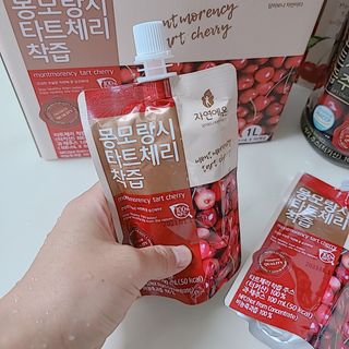 자연에온 몽모랑시 타트체리 3종 세트 구성 - 저분자콜라겐젤리, NFC 착즙주스 — 5점을 준 리뷰어가 2021년 7월 올린 사용 사진