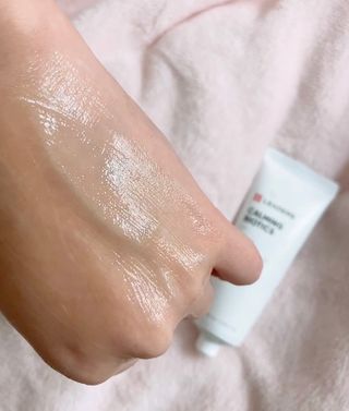 리더스코스메틱 리더스 카밍 바이오틱스 크림 마스크 — 5점을 준 리뷰어가 2021년 2월 올린 사용 사진