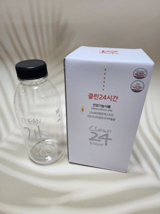 클린24시간 1BOX(5포) + 전용보틀(500ml) — 4점을 준 리뷰어가 2022년 12월 올린 사용 사진