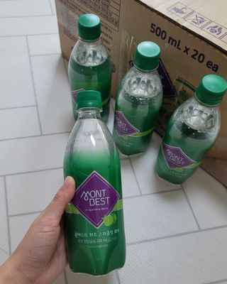 몽베스트 Montbest with Sparkling water Lime20병 — 5점을 준 리뷰어가 2021년 10월 올린 사용 사진