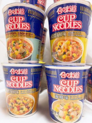 NISSIN 닛신 컵누들  4종 - 씨푸드오리지날, 씨푸드 스파이시, 씨푸드 커리, 씨푸드 XO소스 — 5점을 준 리뷰어가 2022년 12월 올린 사용 사진