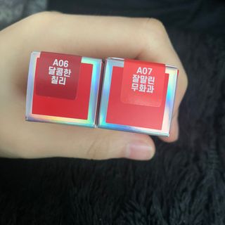 [블랙루즈] 에어 핏 벨벳틴트 시즌1 7종 중 택1+랜덤1 — 4점을 준 리뷰어가 2021년 1월 올린 사용 사진