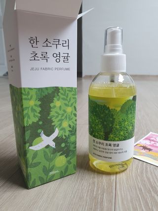 르플랑 한소쿠리초록영귤, 섭지에 유채피우다, 비자림의 아침이슬, 동백길 걷다, 협재의 아침바람 200ml 5종 중 택1 — 5점을 준 리뷰어가 2021년 7월 올린 사용 사진