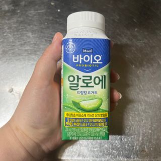 LIVE 매일바이오 알로에 드링킹 요거트 — 5점을 준 리뷰어가 2022년 4월 올린 사용 사진