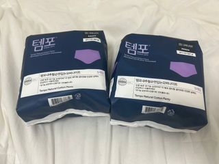 N[템포 ] 패드 내추럴 순면 입는 오버나이트 5P * 2개 — 5점을 준 리뷰어가 2024년 1월 올린 사용 사진