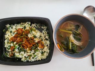 직탁 식단관리 3종 도시락(꼬막 듬뿍 곤드레비빔밥, 알리오올리오 불고기오믈렛, 매콤쭈꾸미 시래기유채밥) — 5점을 준 리뷰어가 2022년 6월 올린 사용 사진