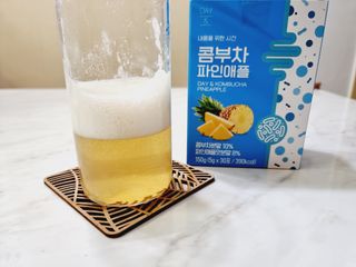 참앤들황토농원 7가지 맛! 탄산 톡톡! 스파클링! 데이앤 콤부차 7종 10포 1박스씩 ★총 7박스★ — 5점을 준 리뷰어가 2023년 3월 올린 사용 사진