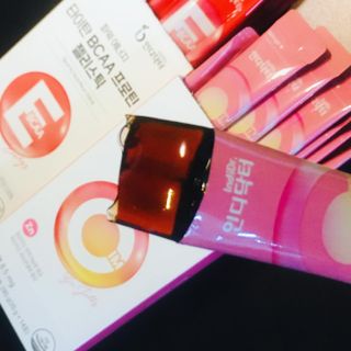 인디닥터 면역 생생 핑크 이뮨 젤리 + 타이탄 BCAA 프로틴 젤리스틱 — 5점을 준 리뷰어가 2022년 5월 올린 사용 사진