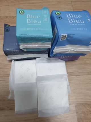 블루블루 유기농 순면 커버 생리대 — 4점을 준 리뷰어가 2021년 1월 올린 사용 사진